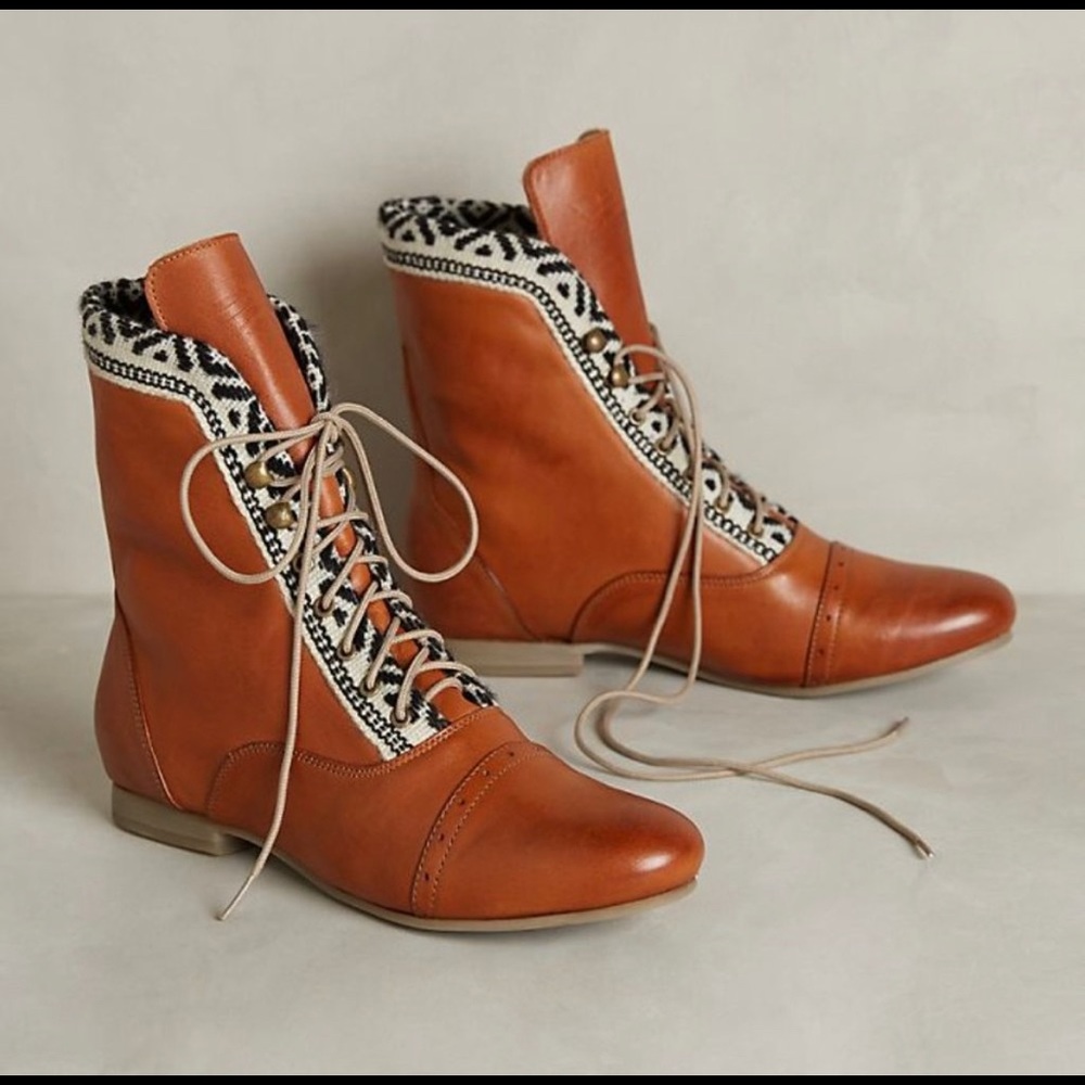 Anthropologie Fortress of the Inca Cameron boots